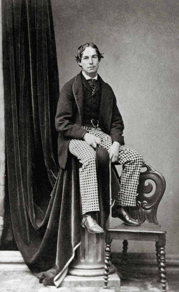 Detail of John Sholto Douglas Posing on Lounging by Anonymous