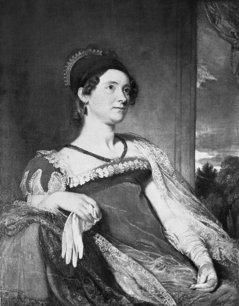Detail of Painting of Louisa Catherine Adams by Anonymous