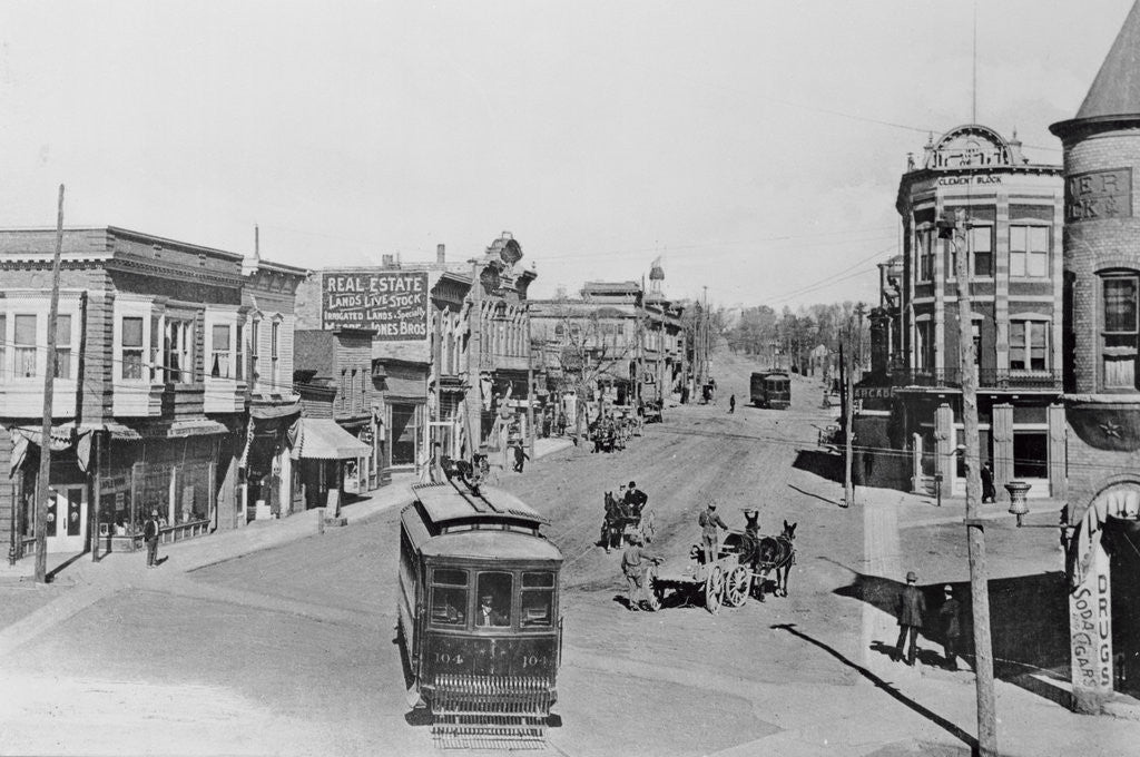 Detail of Trolley Cars Driving Through Las Vegas by Anonymous