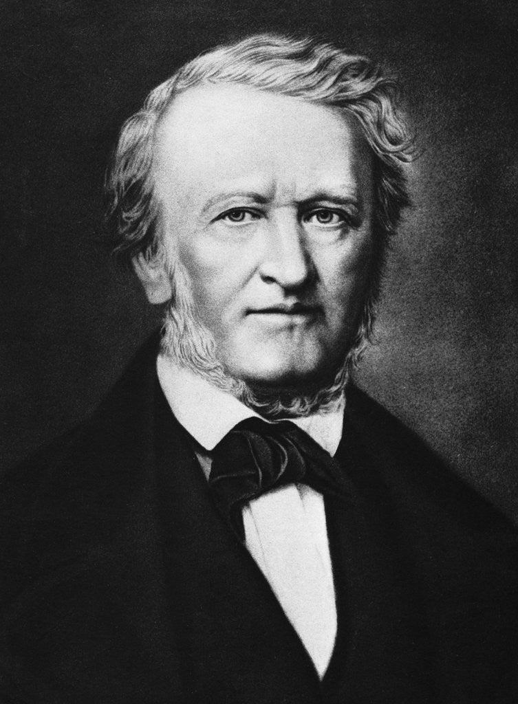 Detail of Portrait of German Composer Richard Wagner by Anonymous