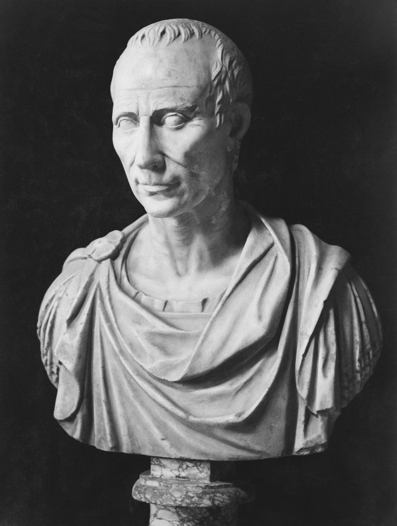 Detail of Julius Caesar Sculpture by Anonymous