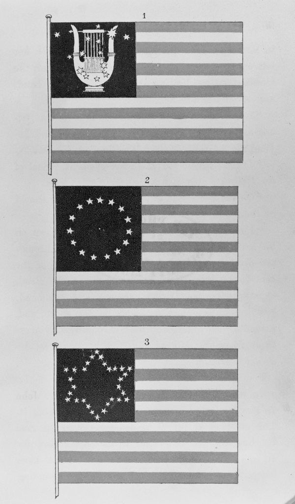 Detail of Display of Flags by Anonymous