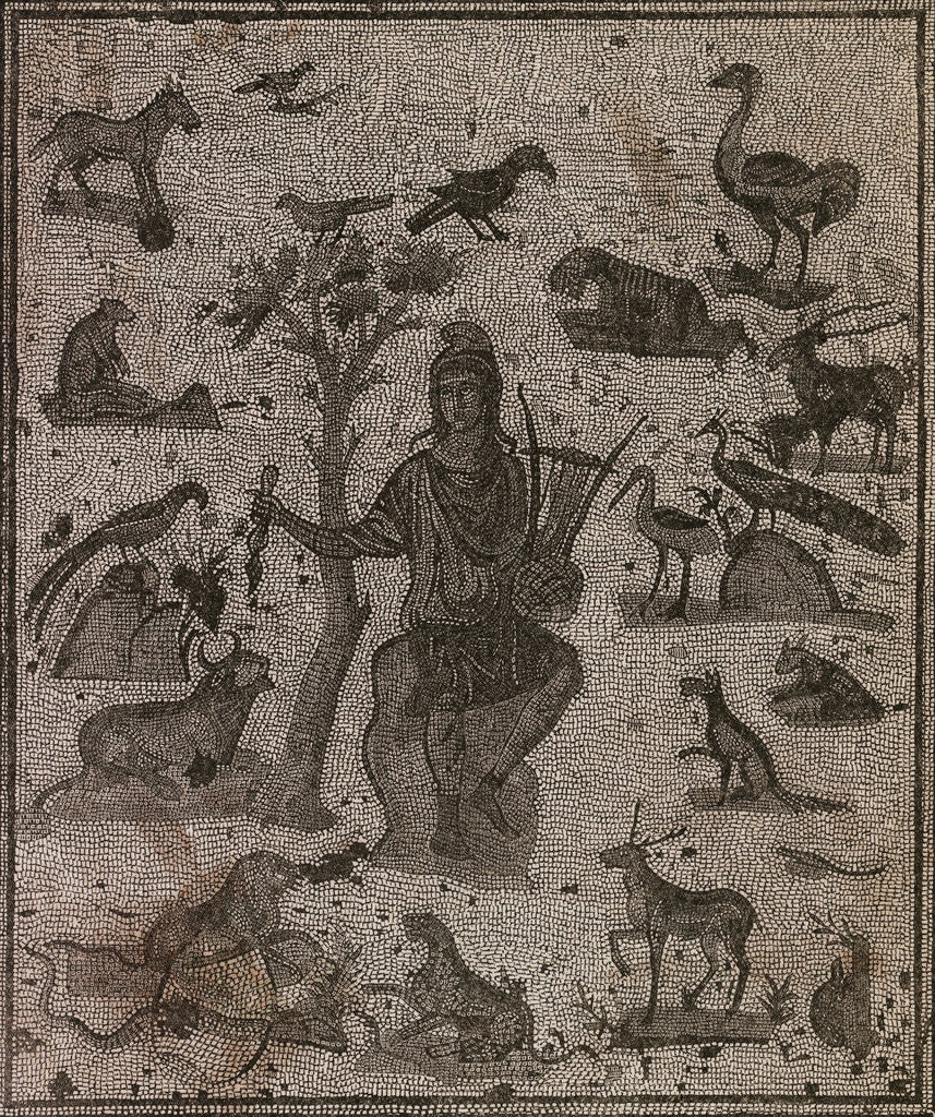 Detail of Orpheus Charming the Beasts by Anonymous
