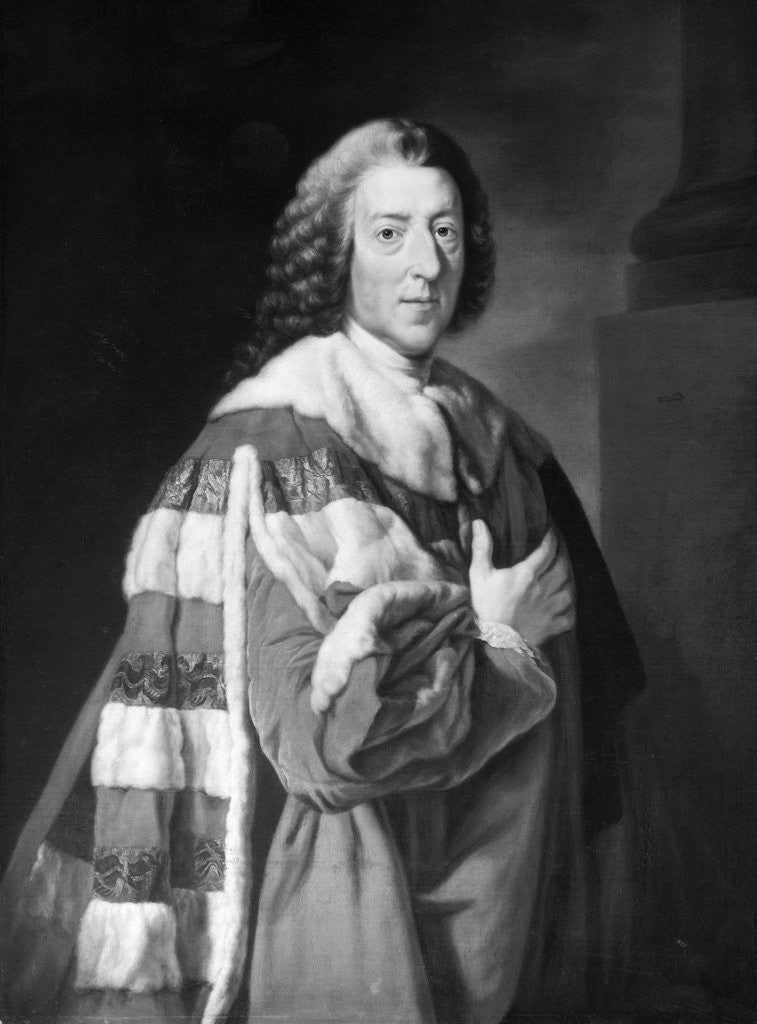 Detail of Painting of William Pitt by Anonymous