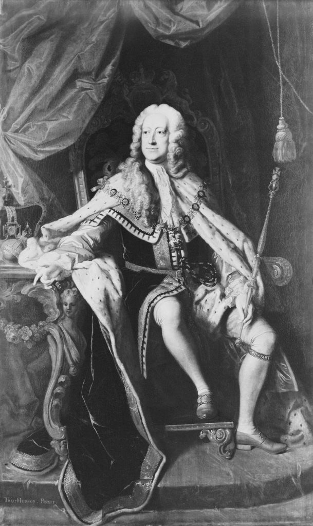 Detail of England's King George II by Corbis