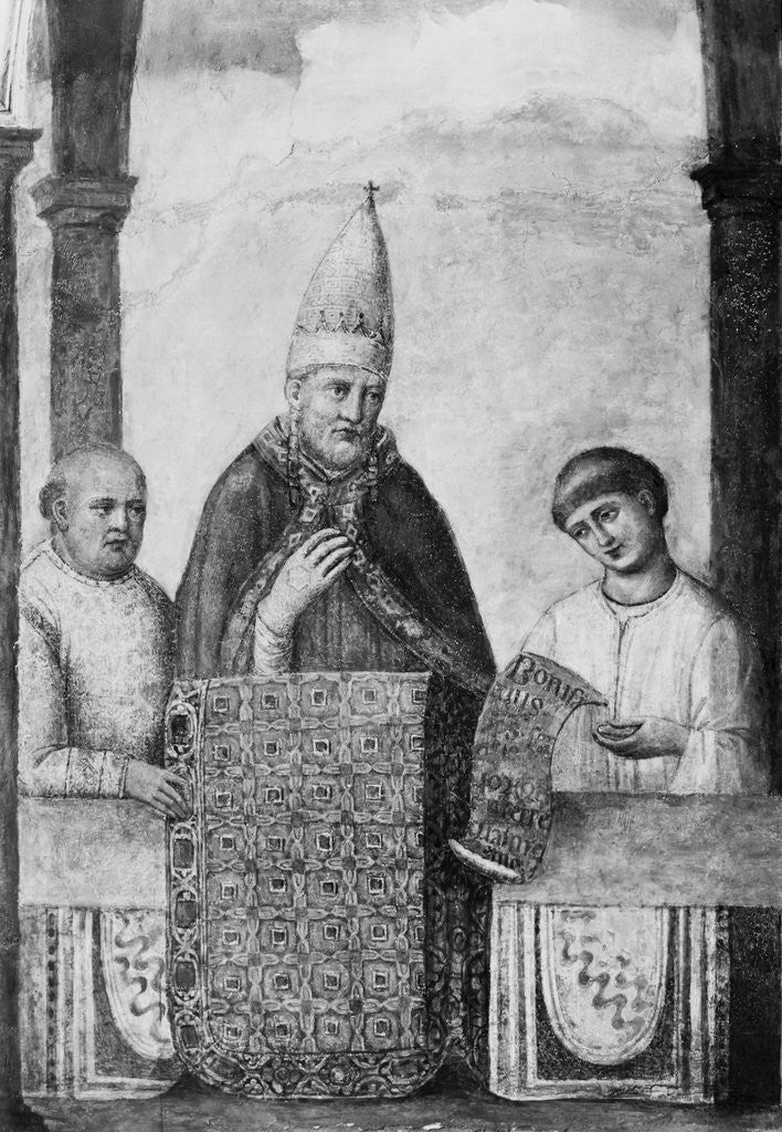 Detail of Pope Boniface and Clergymen During Religious Ceremony by Anonymous