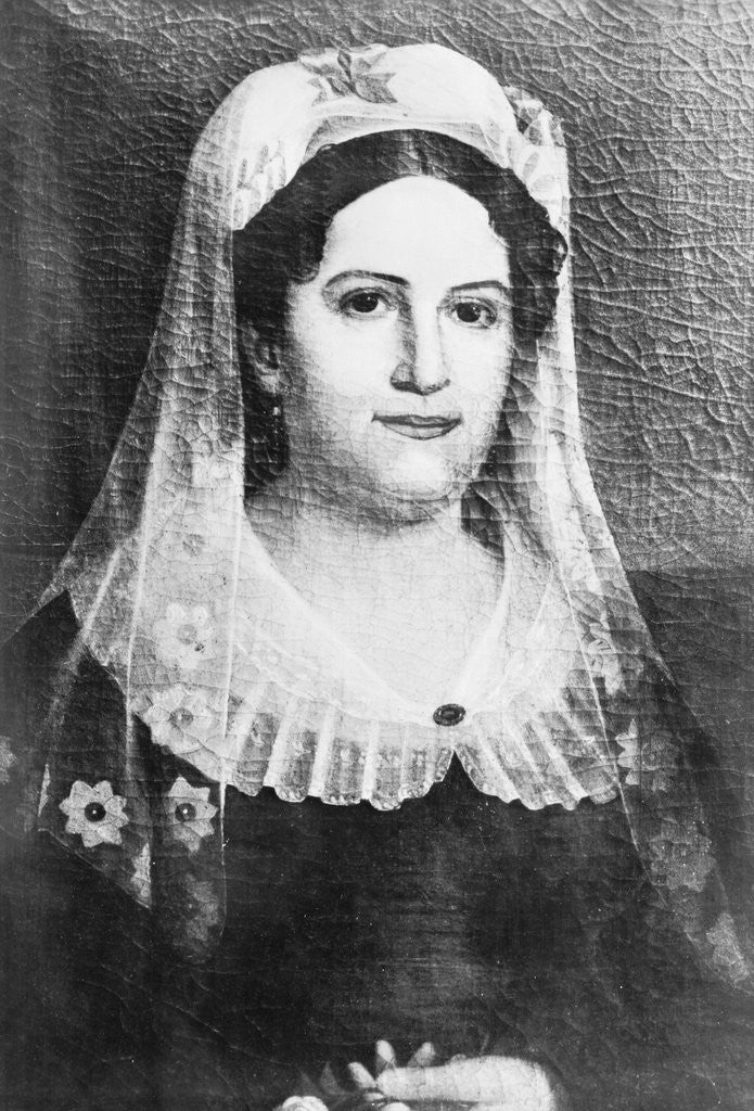 Detail of Painting of Rachel Jackson by Anonymous