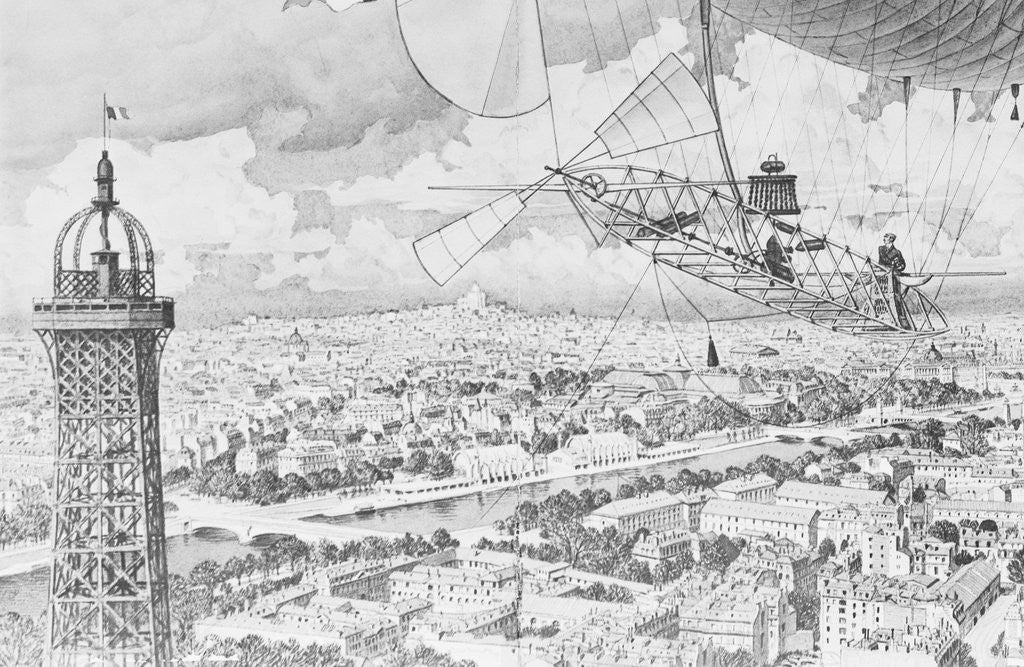 Detail of Santos Dumont Flying Aircraft by Anonymous