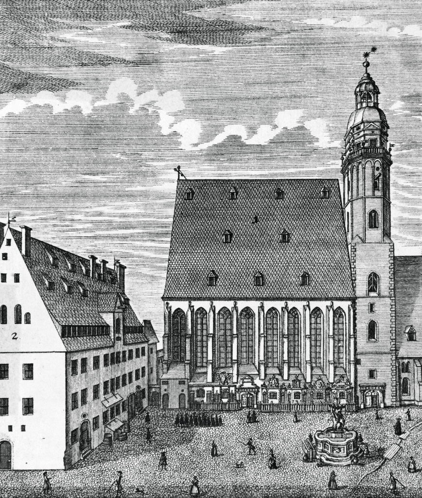 Detail of Saint Thomas Church in Leipzig by Anonymous