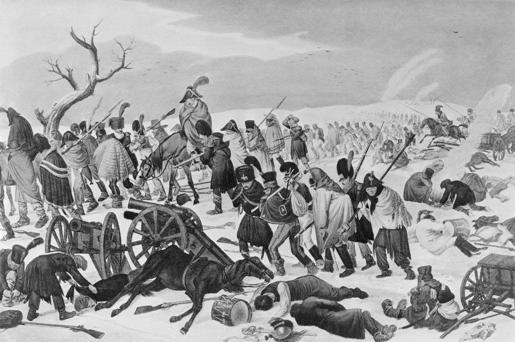 Detail of Napoleon's Army Retreating from Russia by Anonymous