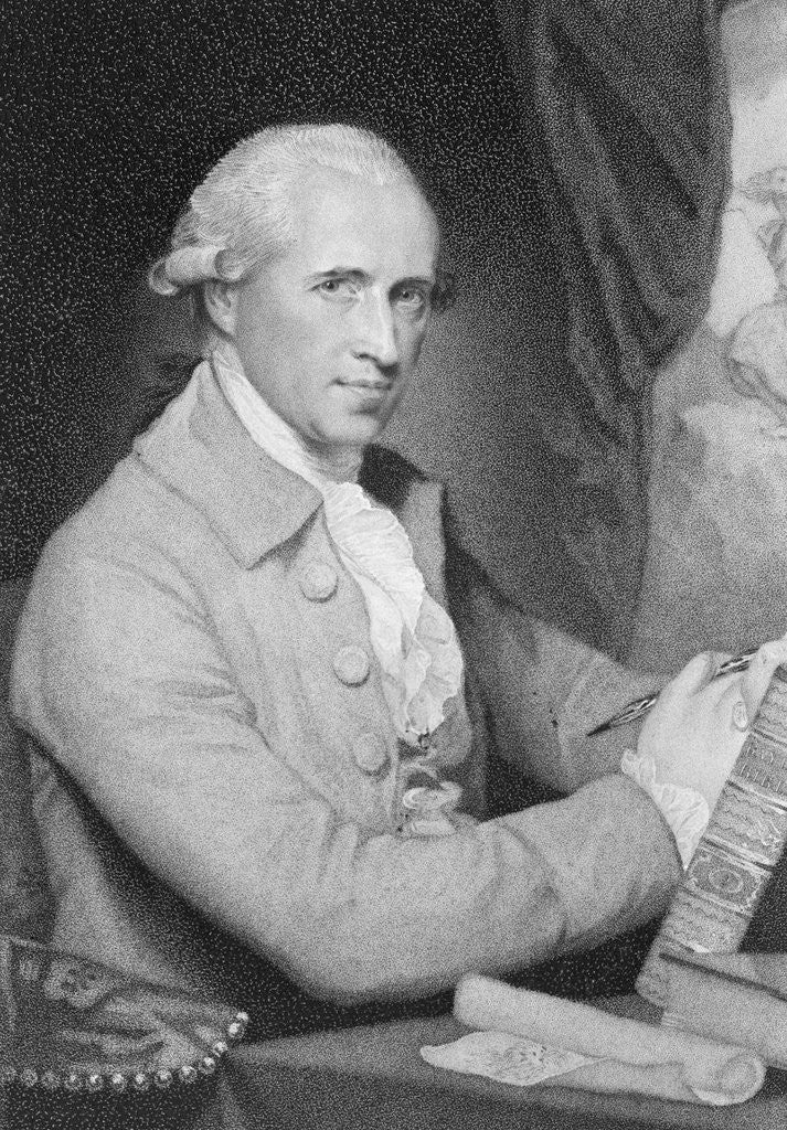 Detail of Painter Benjamin West by Anonymous