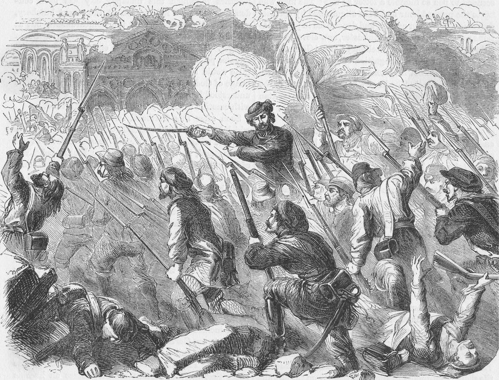 Detail of Giuseppe Garibaldi Fighting with His Troops by Anonymous
