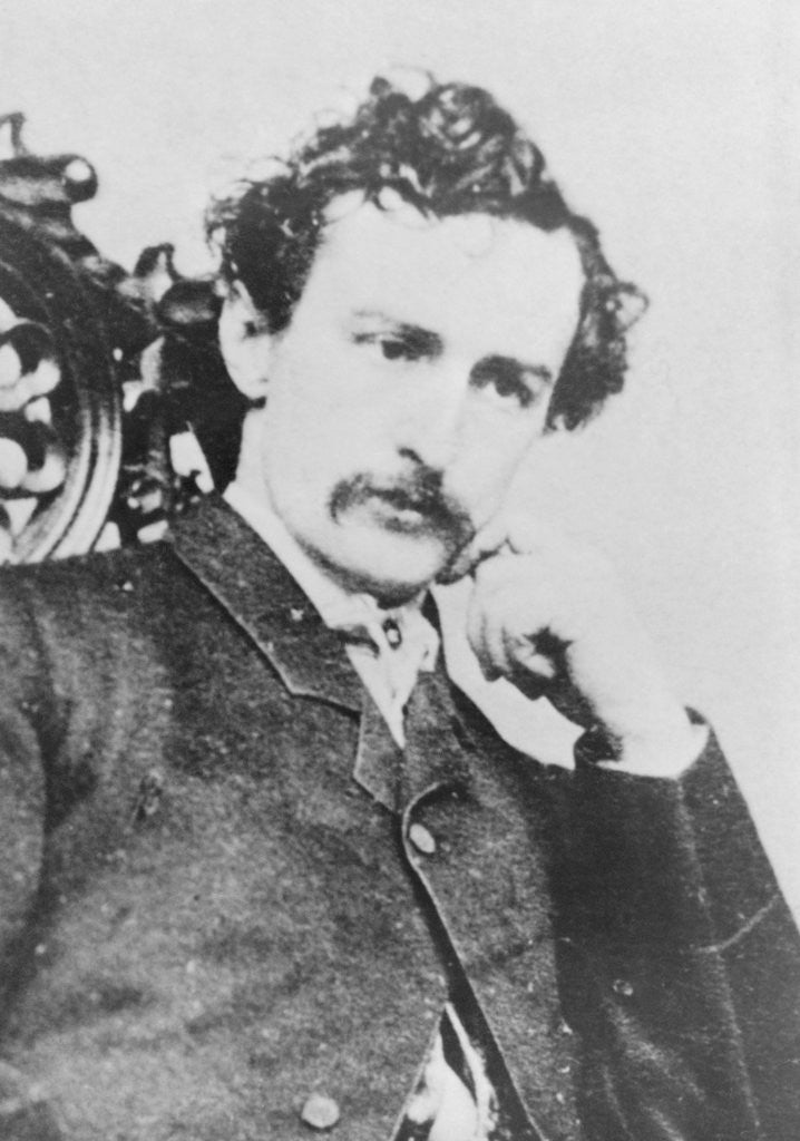 Detail of Portrait of John Wilkes Booth by Anonymous