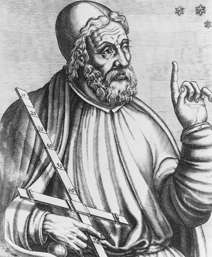 Detail of Portrait of Ptolomy by Andre Thevet