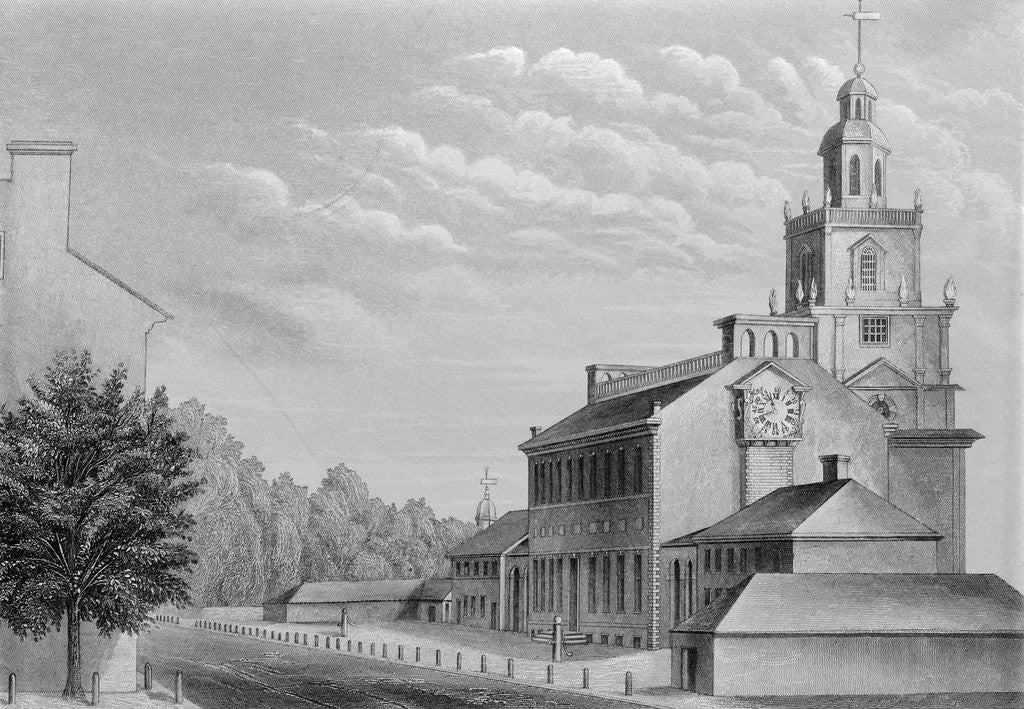 Detail of Philadelphia's Independence Hall by Anonymous