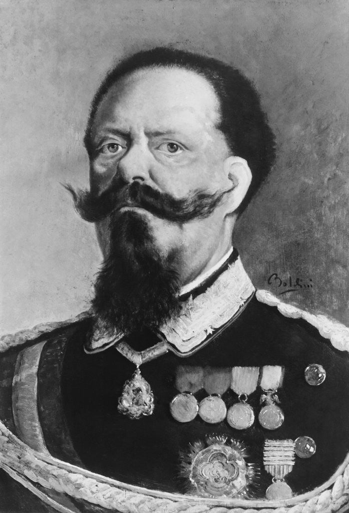Detail of Portrait of King Victor Emmanuel II by Anonymous