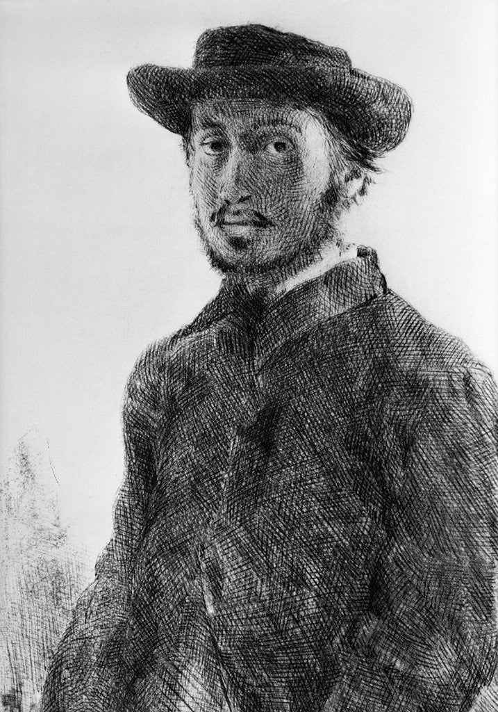 Detail of Self-Portrait of Impressionist Painter Edgar Degas by Anonymous