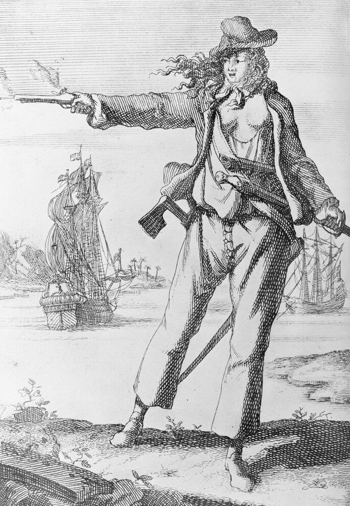 Detail of Illustration of Ann Bonney the Pirate by Anonymous