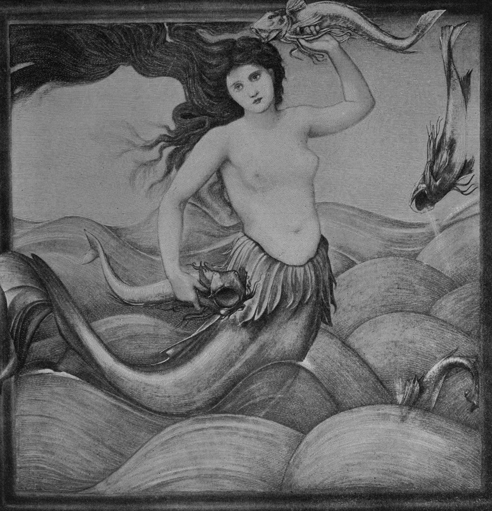 Detail of The Mermaid Painting by Anonymous