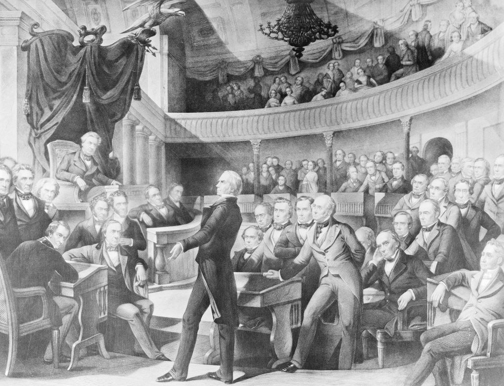 Detail of Henry Clay Gesturing to Senate by Anonymous
