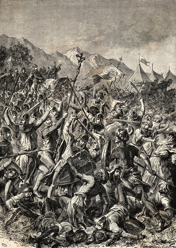 Detail of Spanish Fighting with the Moors by Anonymous