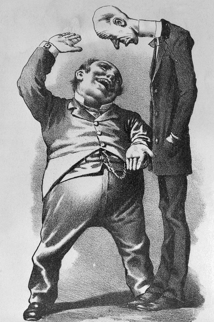 Detail of Two Unusual Caricatures Side by Side