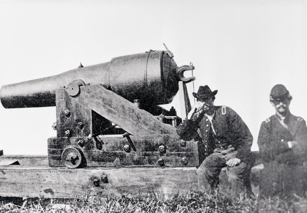 Detail of Confederates Cannon Called the Whistling Dick by Anonymous