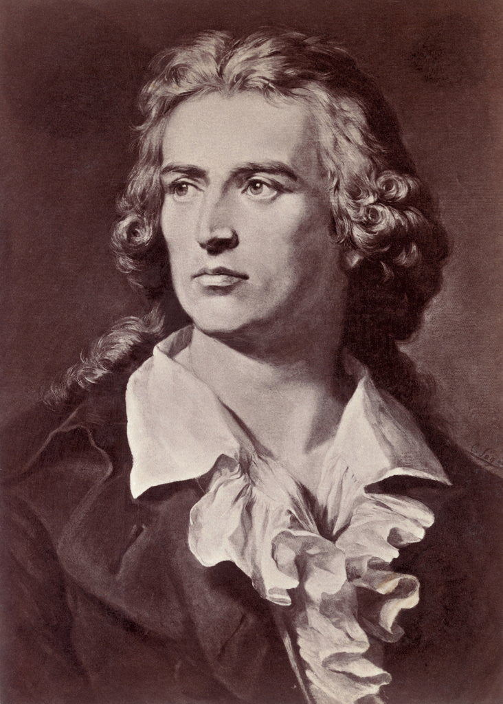 Detail of Illustration of Friedrich Schiller by Anonymous