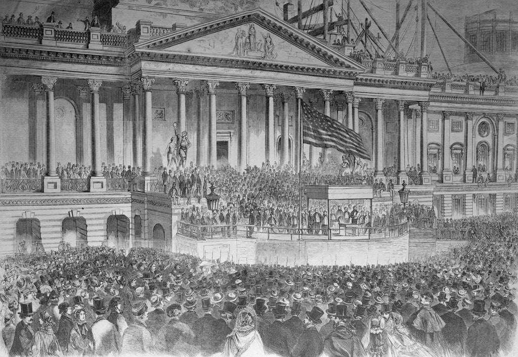 Detail of Abraham Lincoln's Inauguration by Corbis