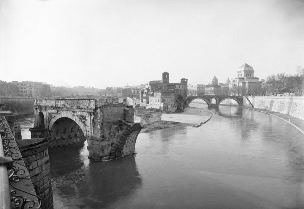 Detail of Tiber River in Rome by Anonymous