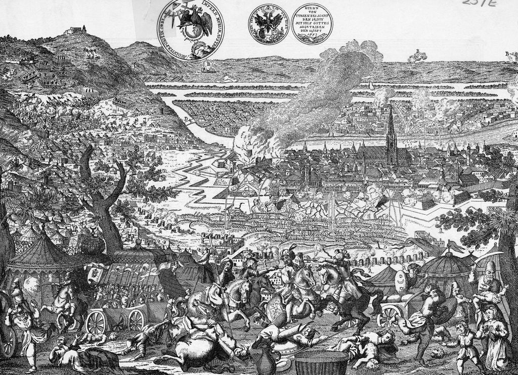 Detail of Siege of Vienna by Turks by Anonymous