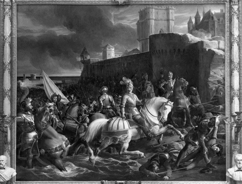 Detail of Soldiers Fighting for Calais, France by Anonymous
