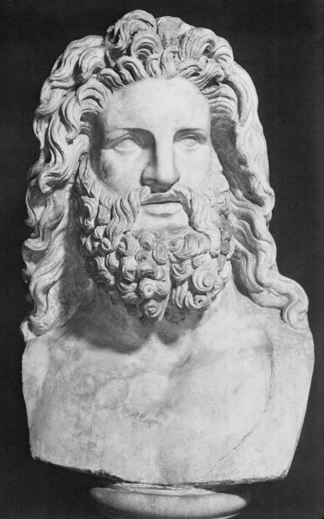 Detail of Sculpture of Zeus by Anonymous