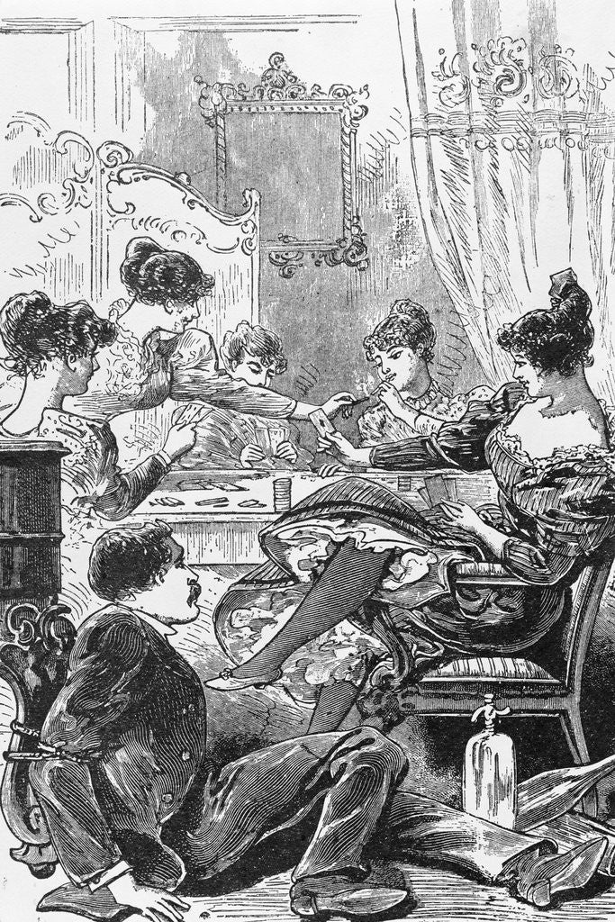 Detail of Women Taking a Advantage of a Men by Anonymous