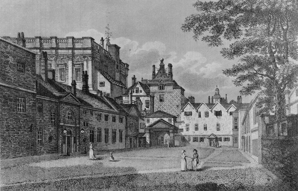 Detail of Engraving of Scotland Yard by Anonymous