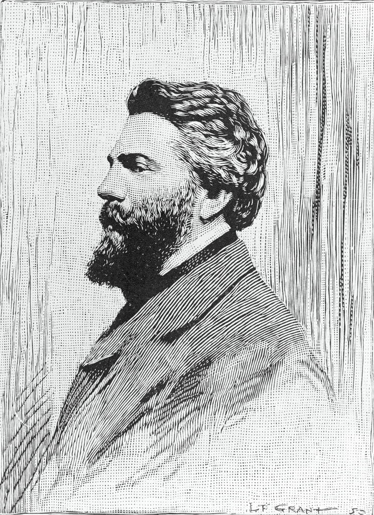 Detail of Portrait of Herman Melville by Anonymous