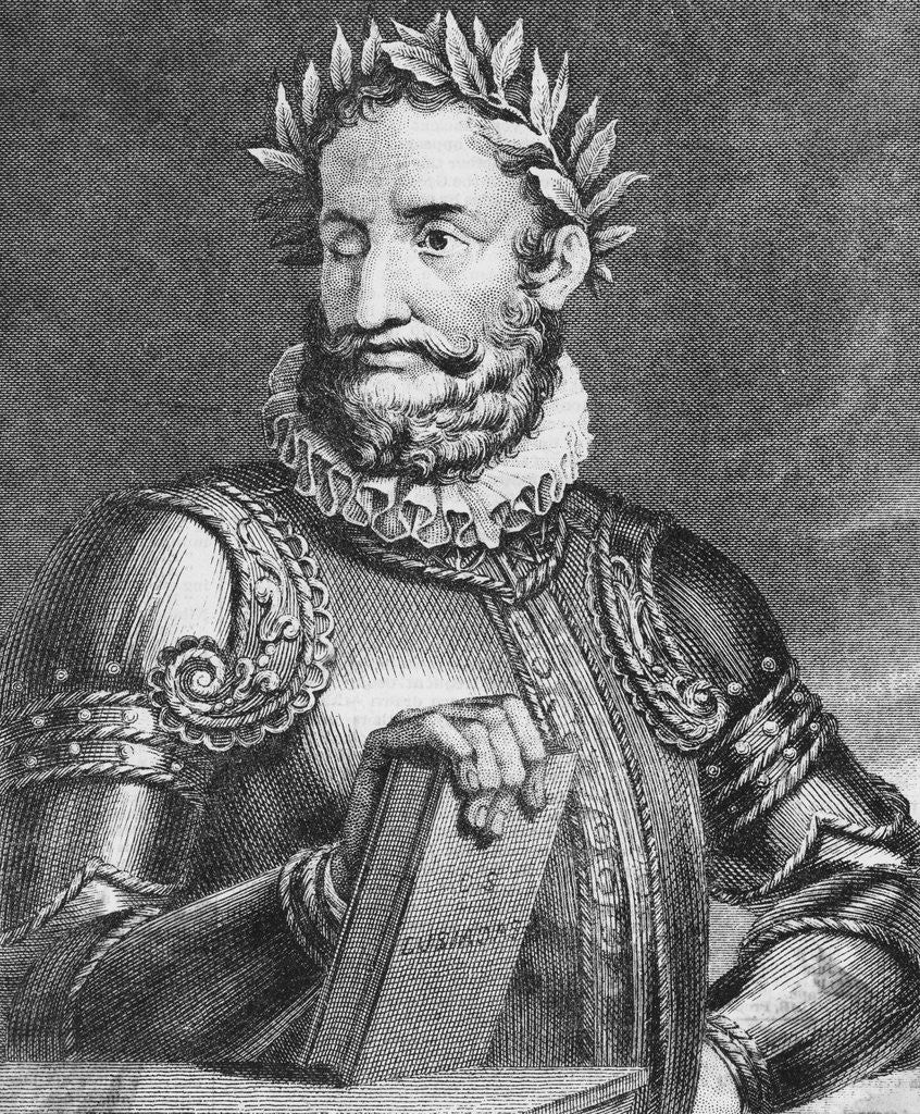 Detail of Portrait of Luis de Camoens by Anonymous