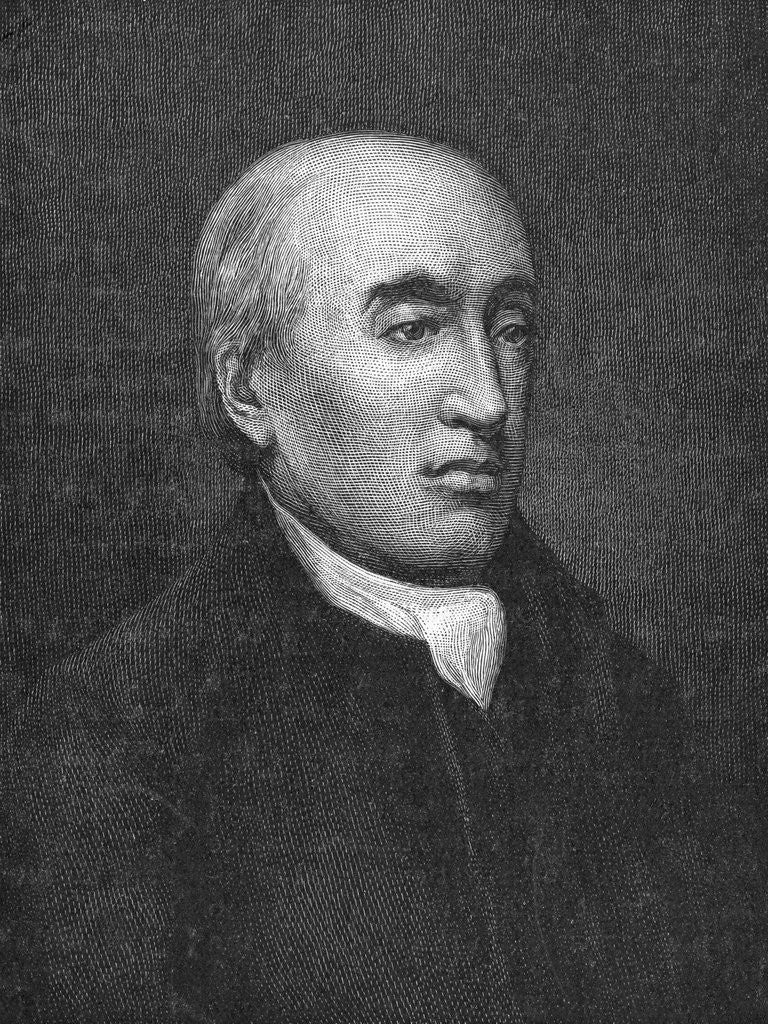 Detail of Engraving of James Hutton by Corbis