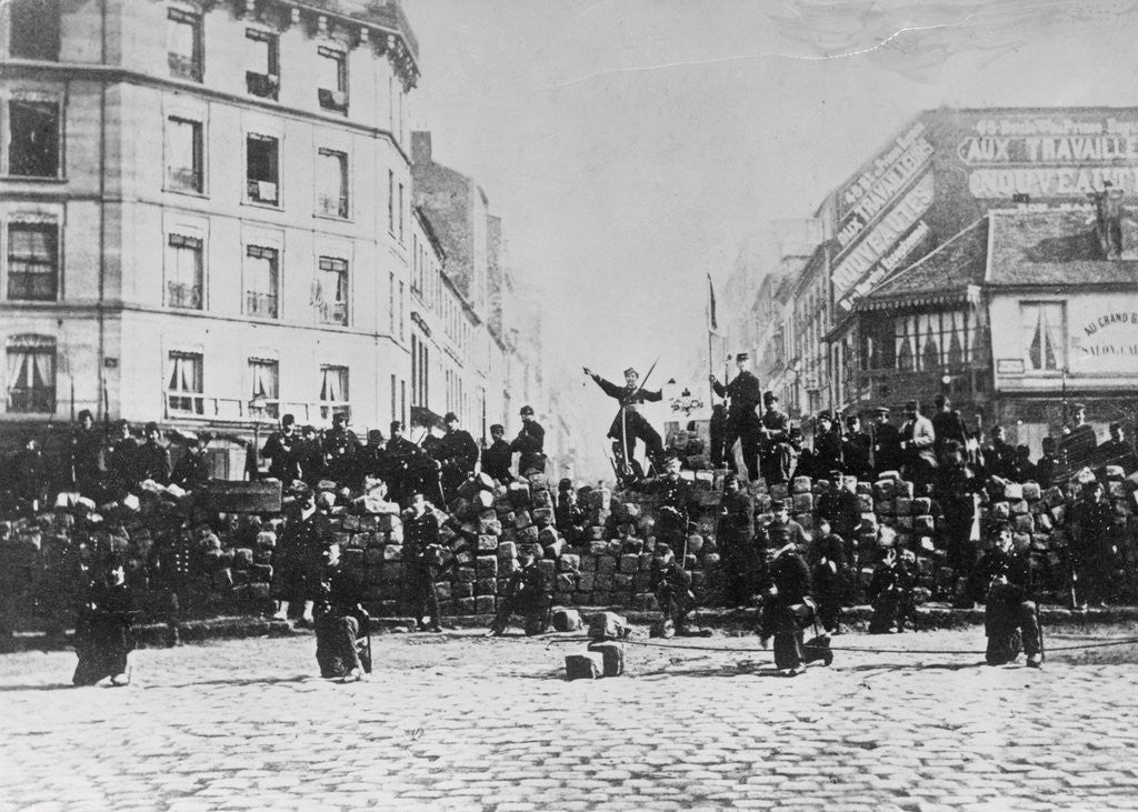 Detail of Barricade During Franco-Prussian War by Anonymous