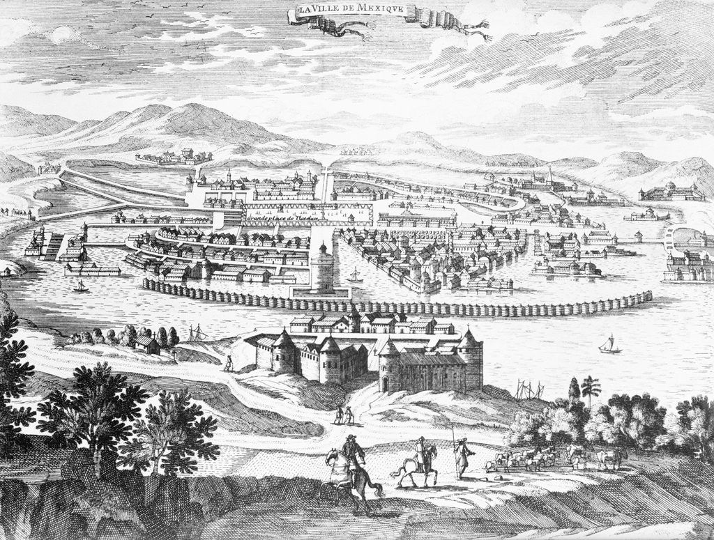Detail of Mexico City by Anonymous