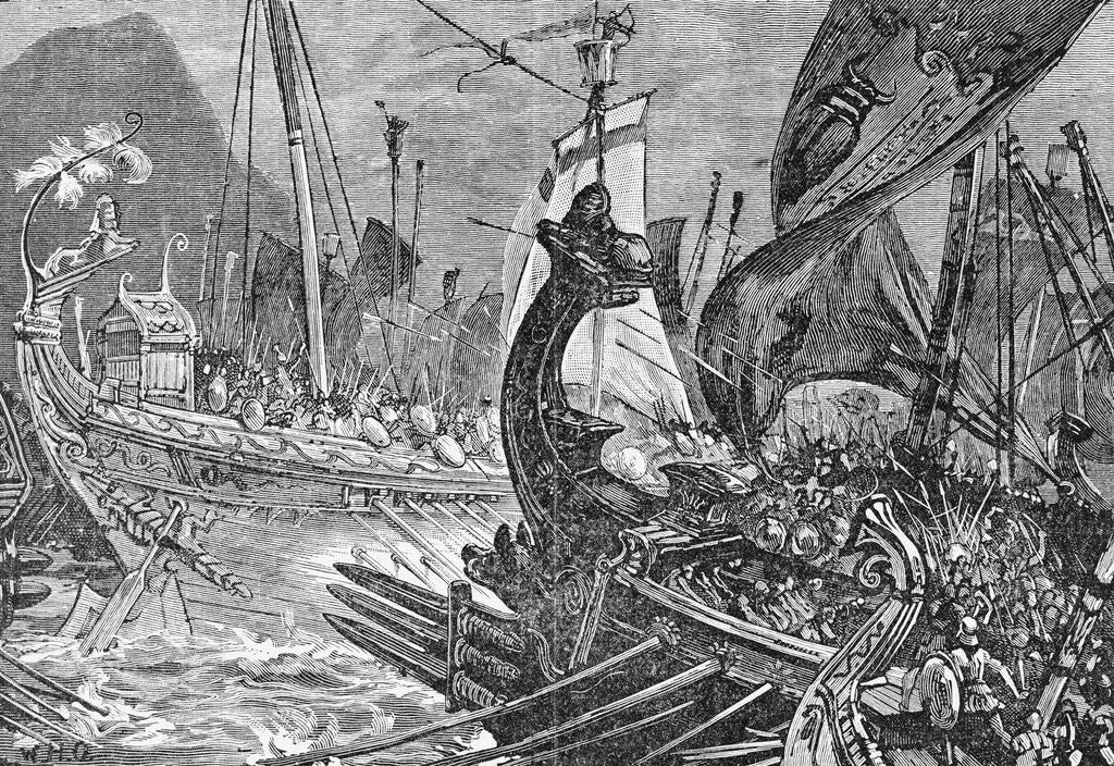 Detail of Ships at Battle Scene by Anonymous