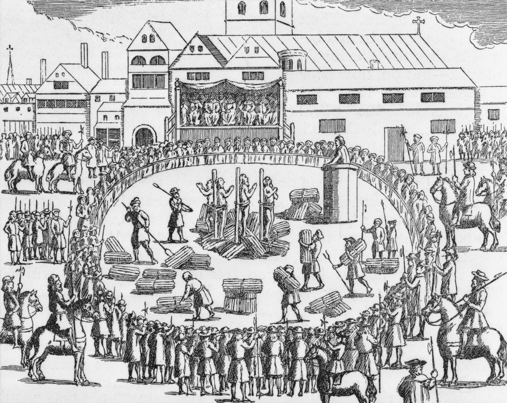 Detail of Protestants Killing Roman Catholics by Anonymous