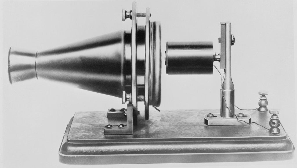Detail of Model of Early Bell Telephone by Anonymous