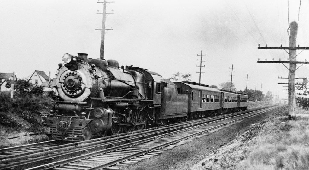 Detail of Train Leaving Station by Anonymous