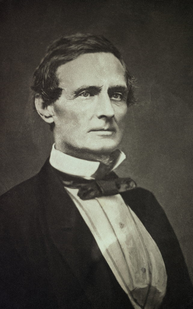 Detail of Confederate States President Jefferson Davis as Young Man by Corbis