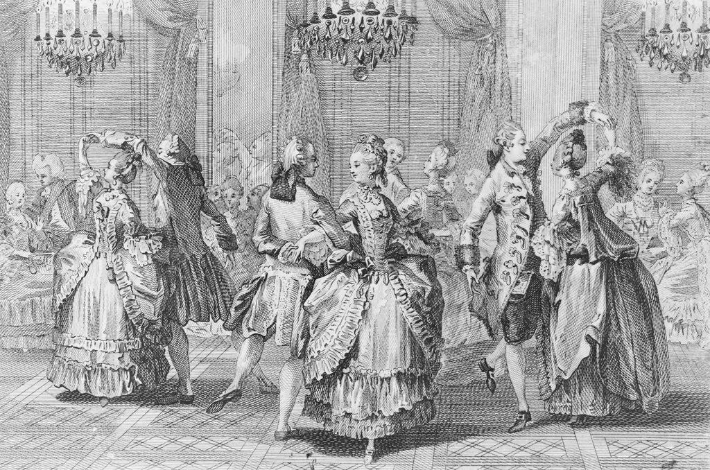 Detail of Dancing the Minuet by Anonymous