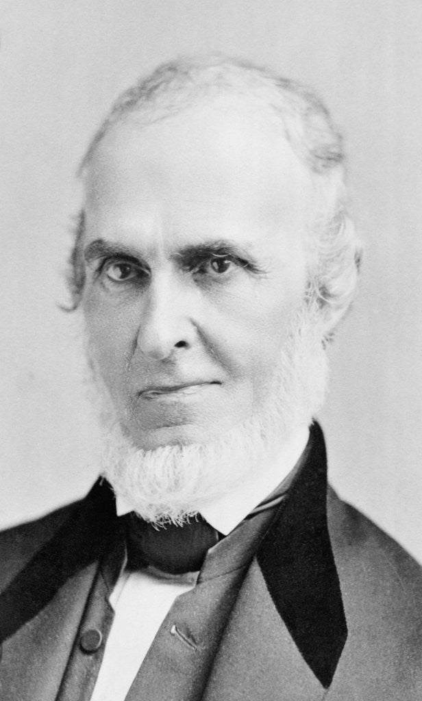 Detail of Portrait of John Greenleaf Whittier by Anonymous