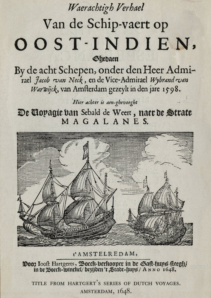 Detail of Book Cover on Dutch Voyages by Corbis