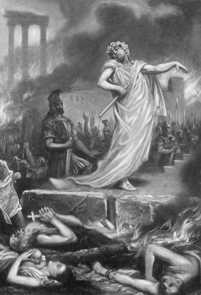 Detail of Emperor Nero Conquering by Anonymous