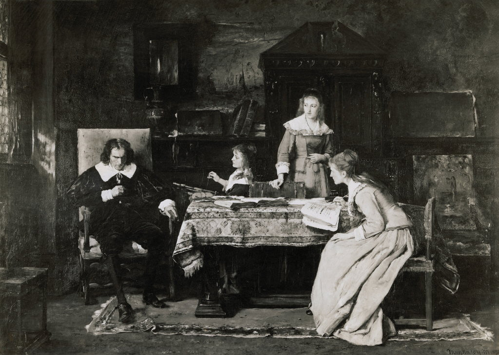 Detail of Milton Dictating to His Daughters by Corbis